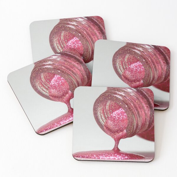 Item preview, Pink glitter polish spills designed and sold by anytka.