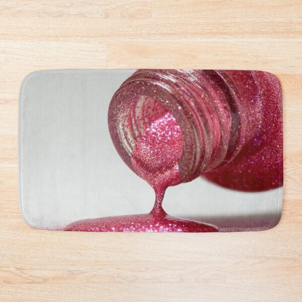 Item preview, Pink glitter polish spills designed and sold by anytka.