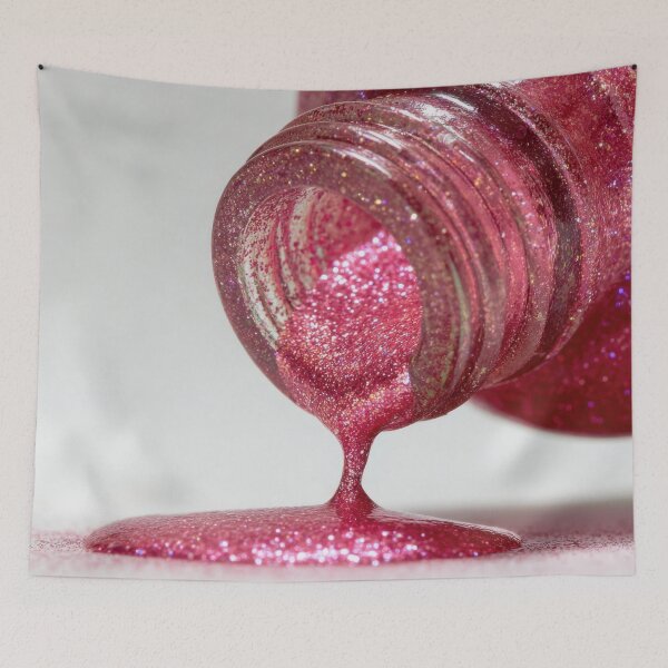 Item preview, Pink glitter polish spills designed and sold by anytka.