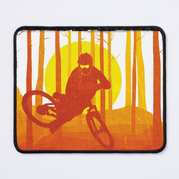 Item preview, Side-Jumping Sunset Film MTB Mountain Bike designed and sold by HYPERSHIRTS.