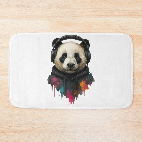 Item preview, Chill Panda – Panda with Headphones & Hoodie (Splash Art Style) designed and sold by thtCMRAguy.