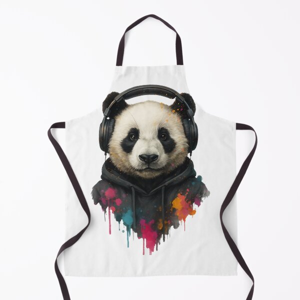 Item preview, Chill Panda – Panda with Headphones & Hoodie (Splash Art Style) designed and sold by thtCMRAguy.