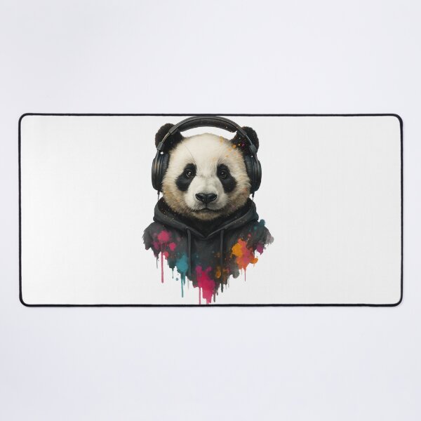 Item preview, Chill Panda – Panda with Headphones & Hoodie (Splash Art Style) designed and sold by thtCMRAguy.
