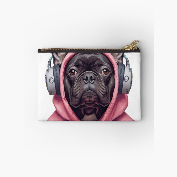 Item preview, Cool French bulldog with headphones designed and sold by The-Dreamy-Zoo.