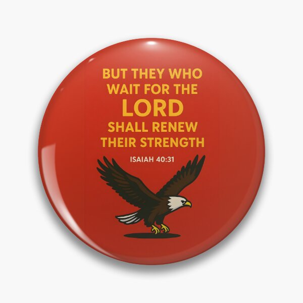 Item preview, Isaiah 40 31 Bible Verse with Eagle Illustration Religious Design. designed and sold by loveandlightrb.