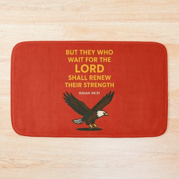 Item preview, Isaiah 40 31 Bible Verse with Eagle Illustration Religious Design. designed and sold by loveandlightrb.