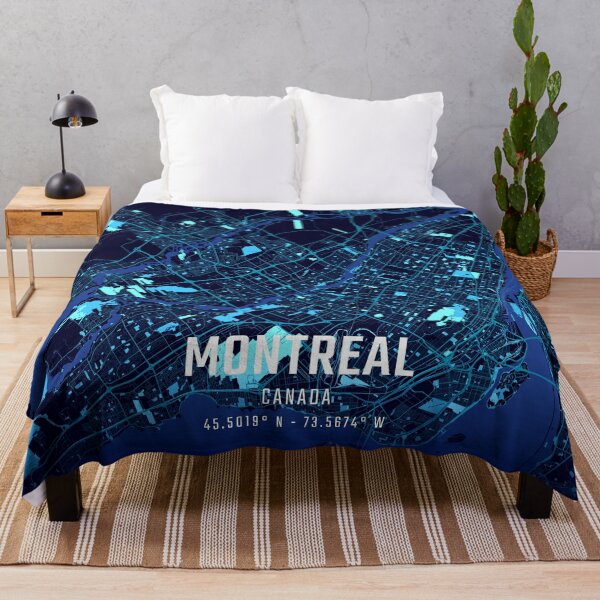 Item preview, Montreal Midnight City Map designed and sold by HomeLivingCo.