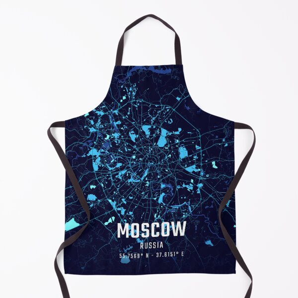 Item preview, Moscow Midnight City Map designed and sold by HomeLivingCo.