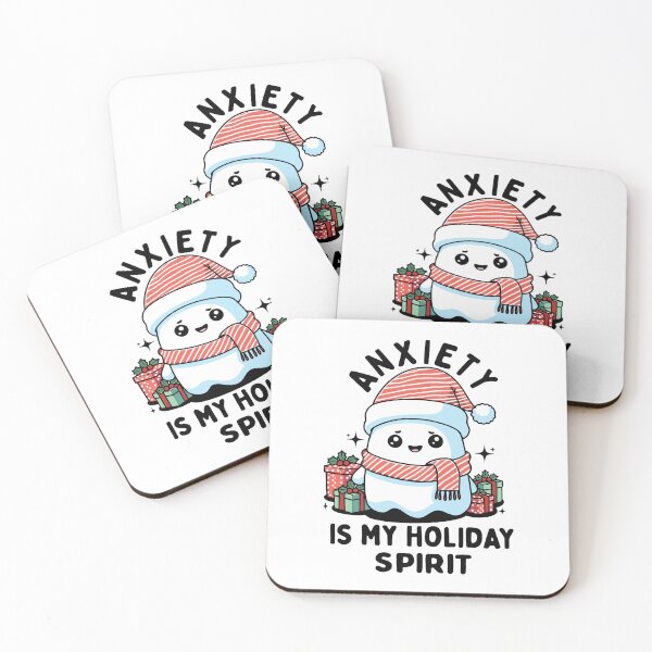Item preview, Anxiety is my Holiday Spirit Funny Christmas  designed and sold by Lorena Tiana.