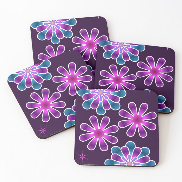 Item preview, Neon Glow Flowers – Vibrant Retro Floral Design | designed and sold by HopeAndHustle.