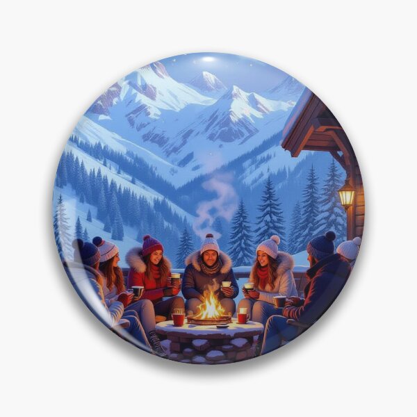 Item preview, Winter Glow - Alpine magic, fireplace light & snow magic – Cozy vibes for your home designed and sold by FotoworldEdel.
