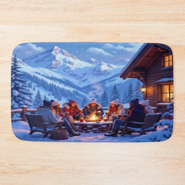Item preview, Winter Glow - Alpine magic, fireplace light & snow magic – Cozy vibes for your home designed and sold by FotoworldEdel.