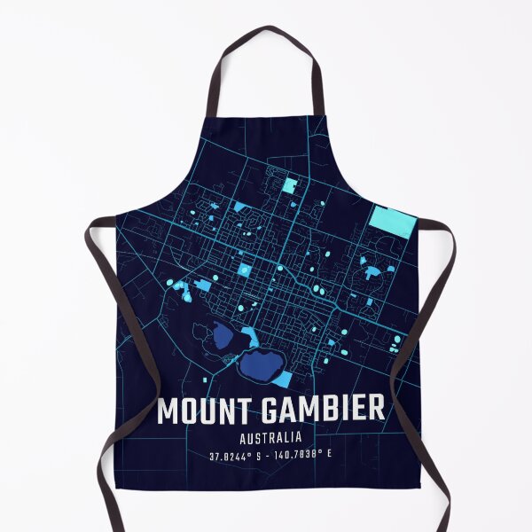 Item preview, Mount Gambier Midnight City Map designed and sold by HomeLivingCo.