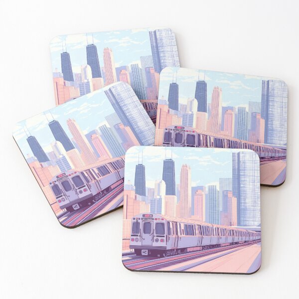 Item preview, Train cruising downtown designed and sold by anytka.