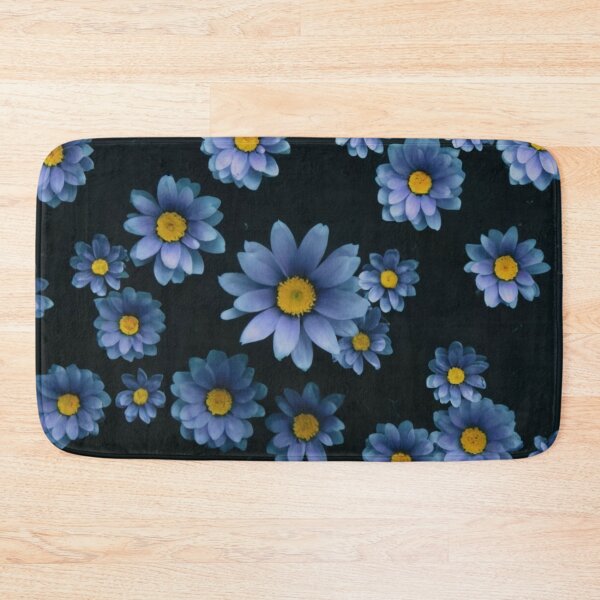Item preview, Blue flowers on a blue background. Abstraction with flowers. Blue confetti. Blue flowers. Spring. Spreading confetti. Placer made of flowers. logo, picture, graphics, black, blue designed and sold by gulka8.