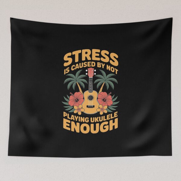 Item preview, Hawaiian Ukulele Uke Stress is Caused by Not Playing Ukulele designed and sold by KingsLife1994.