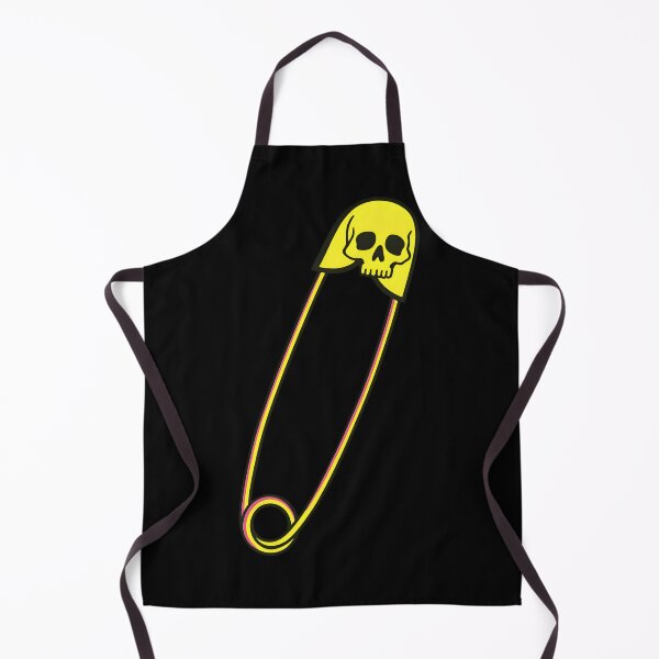 Item preview, Neon Skull Retro Safety Pin designed and sold by Imaginationbeyond.