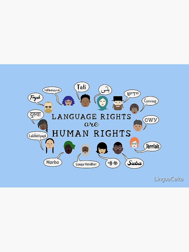 language-rights-are-human-rights-zipper-pouch-for-sale-by-linguacelta