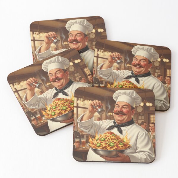 Item preview, "PUB NACHOS TO CRAVE FOR!" – Vintage 1950s Pub Chef Poster designed and sold by Cozy-Old-Pub.