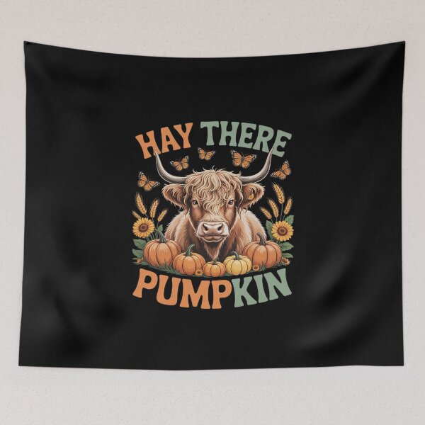 Item preview, Hay There Pumpkin Highland Cow Fall designed and sold by KingsLife1994.