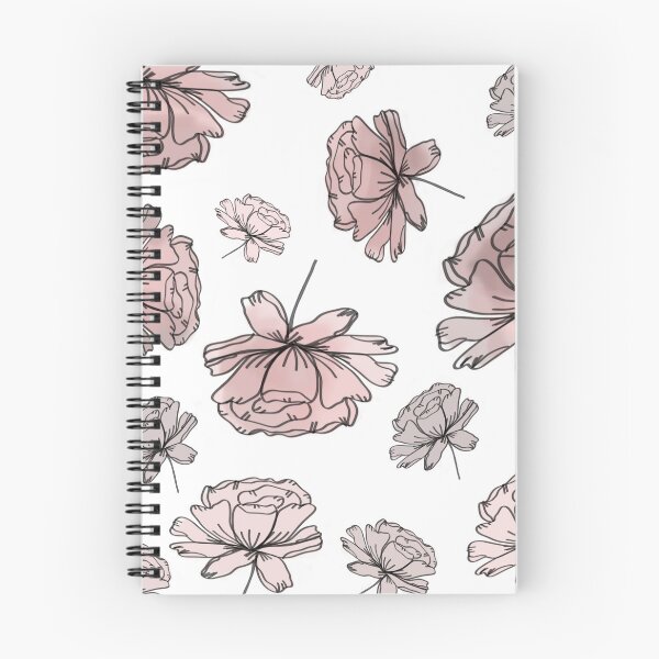 Item preview, Hand Drawn Peonies Dusty Rose designed and sold by MathisDesigns.