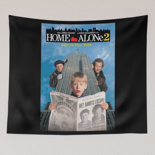 Item preview, Home Alone – Funny Holiday Chaos Vintage Art designed and sold by Aliyah Niko.