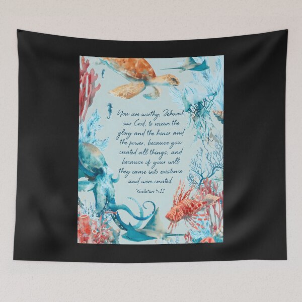 Item preview, Revelation 4:11 Floral Scripture designed and sold by LR5p6Swuy6.