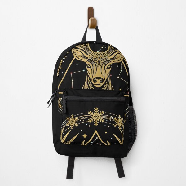 Item preview, ZEORRN Golden Christmas Stag – Luxury Black & Gold Holiday Constellation Art designed and sold by ZEORRNHouse.