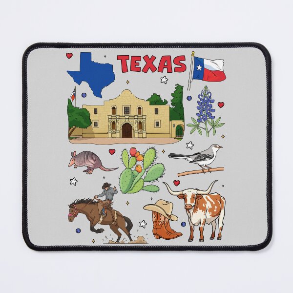 Item preview, Texas Icons Collage, Lone Star State Heritage Design designed and sold by mashmosh.