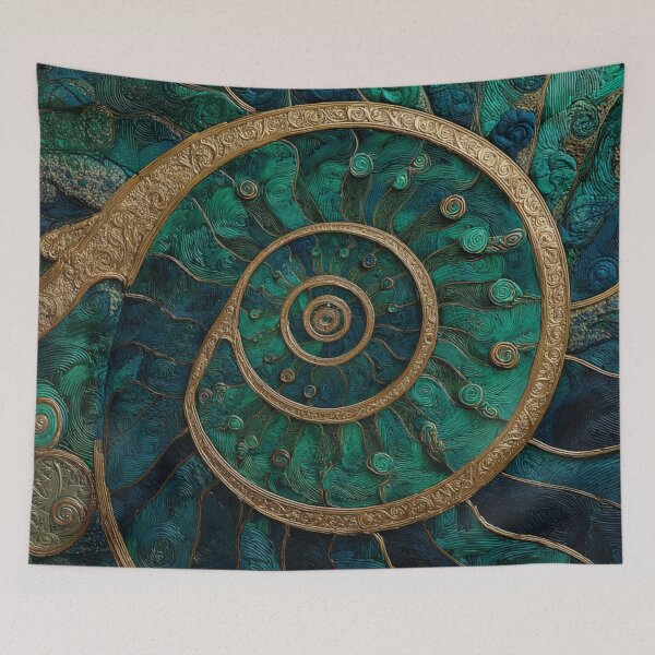 Item preview, New Zealand Māori Paua Pattern Koru Design 612 designed and sold by GrinGalore.