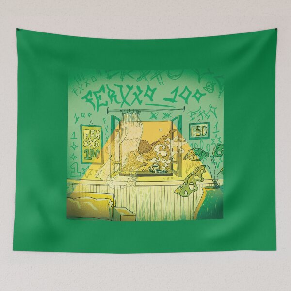 Item preview, Feid – Verde Aesthetic Room Art Illustration designed and sold by Aliyah Niko.