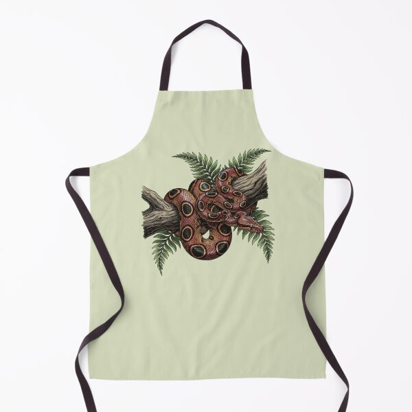 Item preview, Brazilian Rainbow Boa with Jungle Ferns designed and sold by BirdsnStuff.