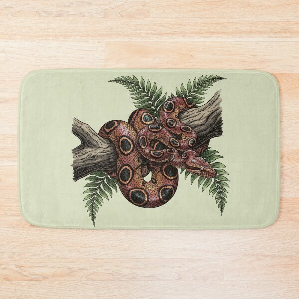 Item preview, Brazilian Rainbow Boa with Jungle Ferns designed and sold by BirdsnStuff.