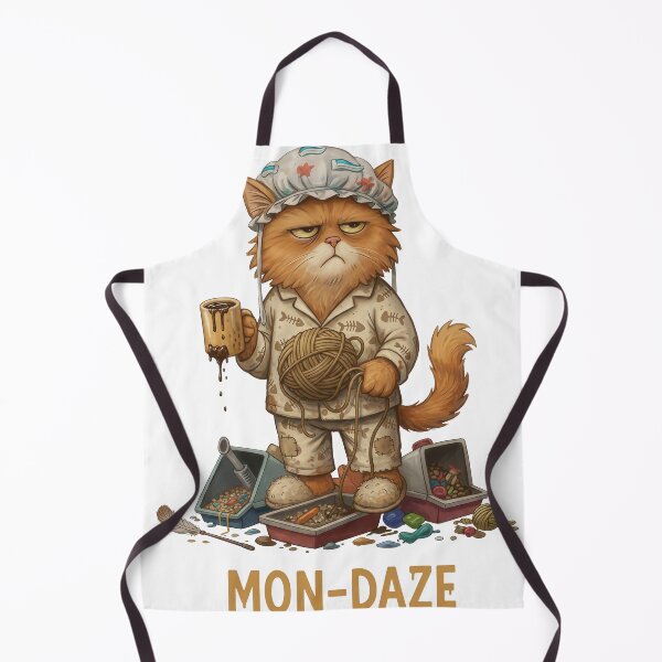 Item preview, MON DAZE: Grumpy Cat PJs, Coffee, and Tangle Disaster designed and sold by zoughlal.