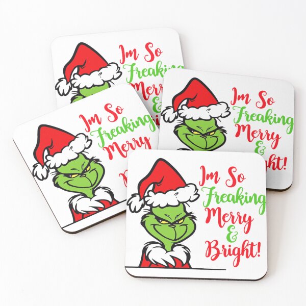 Item preview, Grinch – Merry & Bright Funny Christmas Illustration designed and sold by Aliyah Niko.