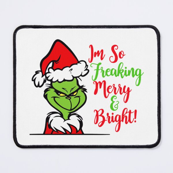 Item preview, Grinch – Merry & Bright Funny Christmas Illustration designed and sold by Aliyah Niko.