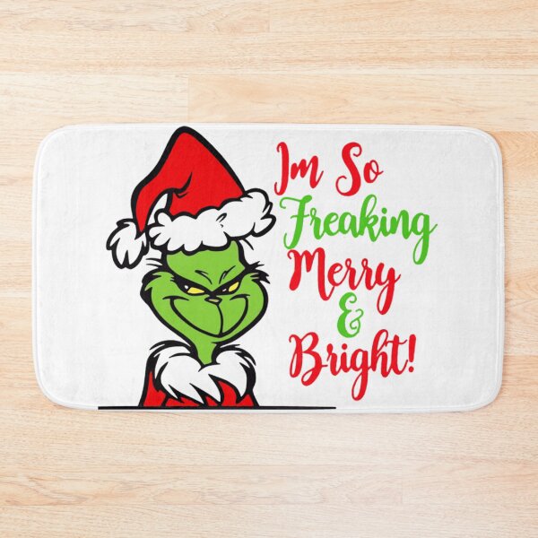 Item preview, Grinch – Merry & Bright Funny Christmas Illustration designed and sold by Aliyah Niko.