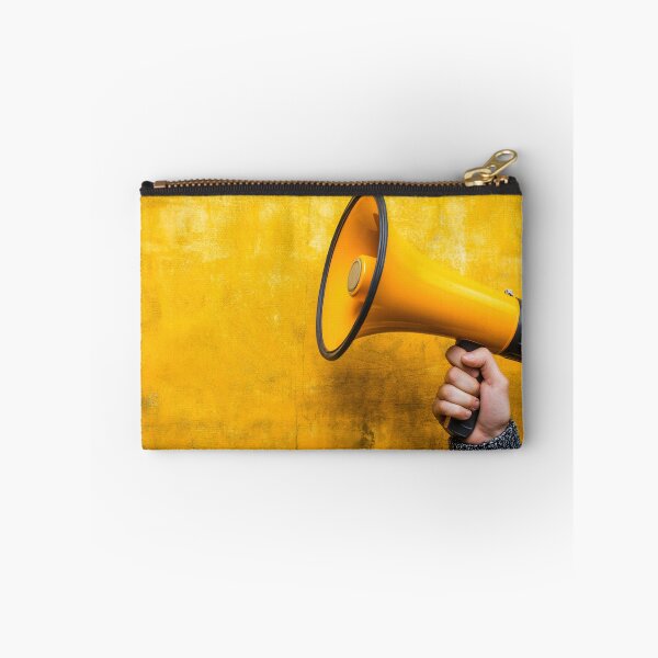 Item preview, Bright yellow megaphone in hand designed and sold by anytka.