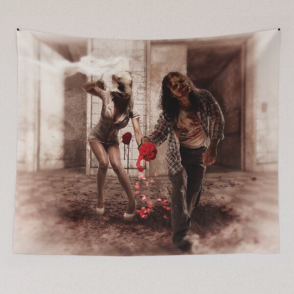 Item preview, Happy Bride and Zombie Groom designed and sold by LuciaS.