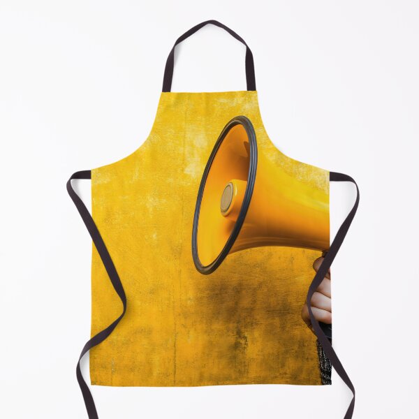 Item preview, Bright yellow megaphone in hand designed and sold by anytka.