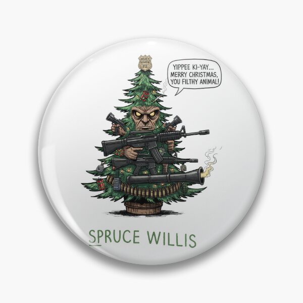 Item preview, SPRUCE WILLIS: Yippee Ki-Yay Armed Christmas Tree designed and sold by zoughlal.