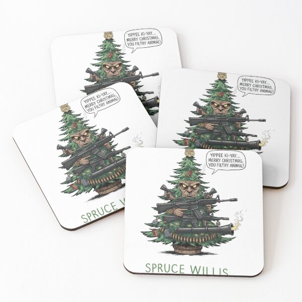 Item preview, SPRUCE WILLIS: Yippee Ki-Yay Armed Christmas Tree designed and sold by zoughlal.