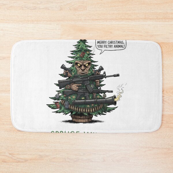 Item preview, SPRUCE WILLIS: Yippee Ki-Yay Armed Christmas Tree designed and sold by zoughlal.