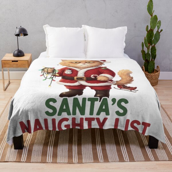 Item preview, SANTA'S NAUGHTY LIST ENFORCER: Small Grumpy Cat Santa designed and sold by zoughlal.