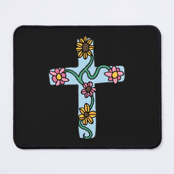 Item preview, Hand-Drawn Floral Cross designed and sold by LR5p6Swuy6.