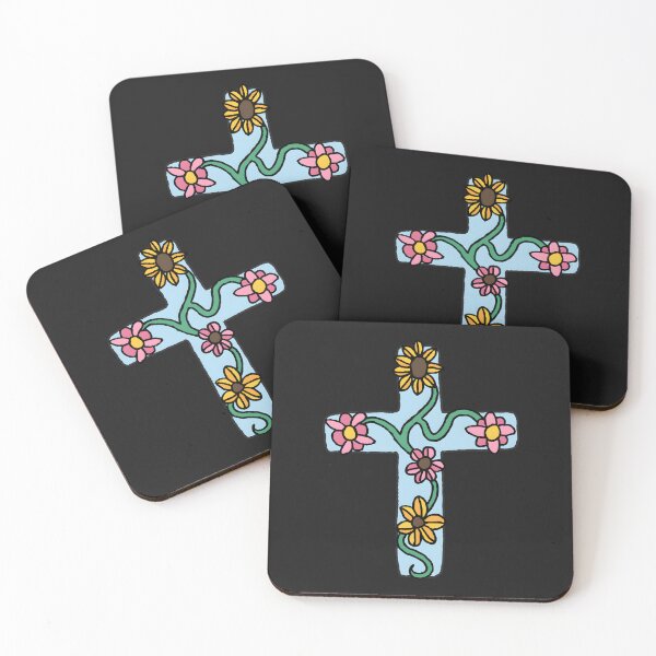 Item preview, Hand-Drawn Floral Cross designed and sold by LR5p6Swuy6.