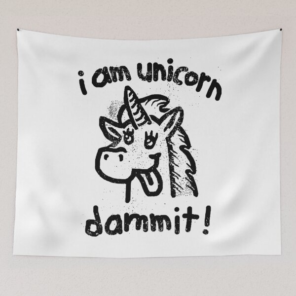 Item preview, I Am Unicorn Dammit! designed and sold by blueveins.