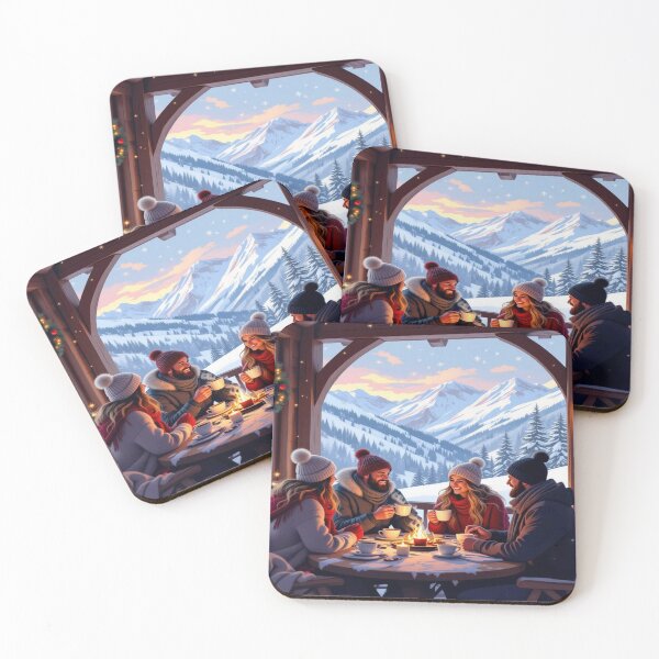 Item preview, Winter Glow - Alpine magic, fireplace light & snow magic – Cozy vibes for your home designed and sold by FotoworldEdel.