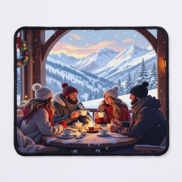 Item preview, Winter Glow - Alpine magic, fireplace light & snow magic – Cozy vibes for your home designed and sold by FotoworldEdel.