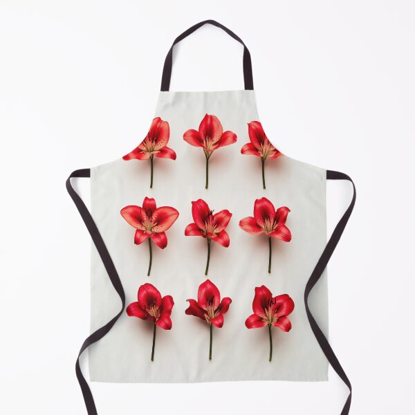 Item preview, Red flowers on white designed and sold by anytka.
